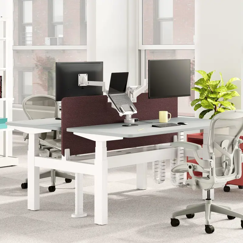 Nevi Sit/Stand Desking – Herman Miller