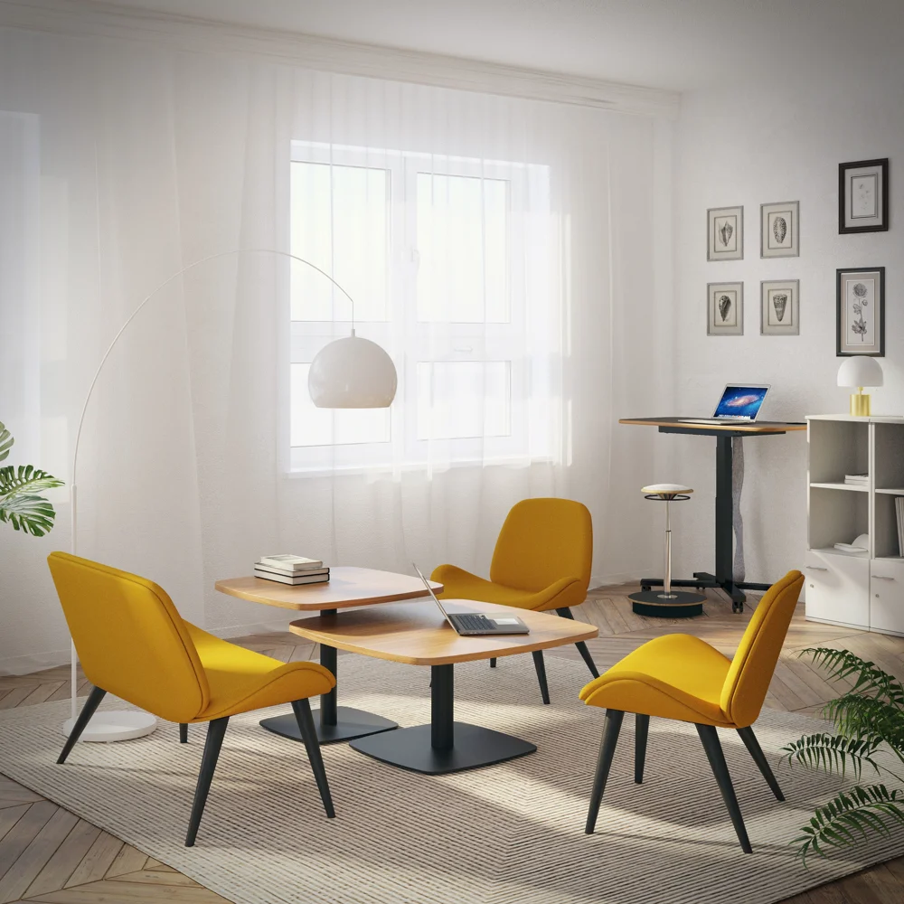 Nowy Styl Tilkka armchair in a manufacturer setting