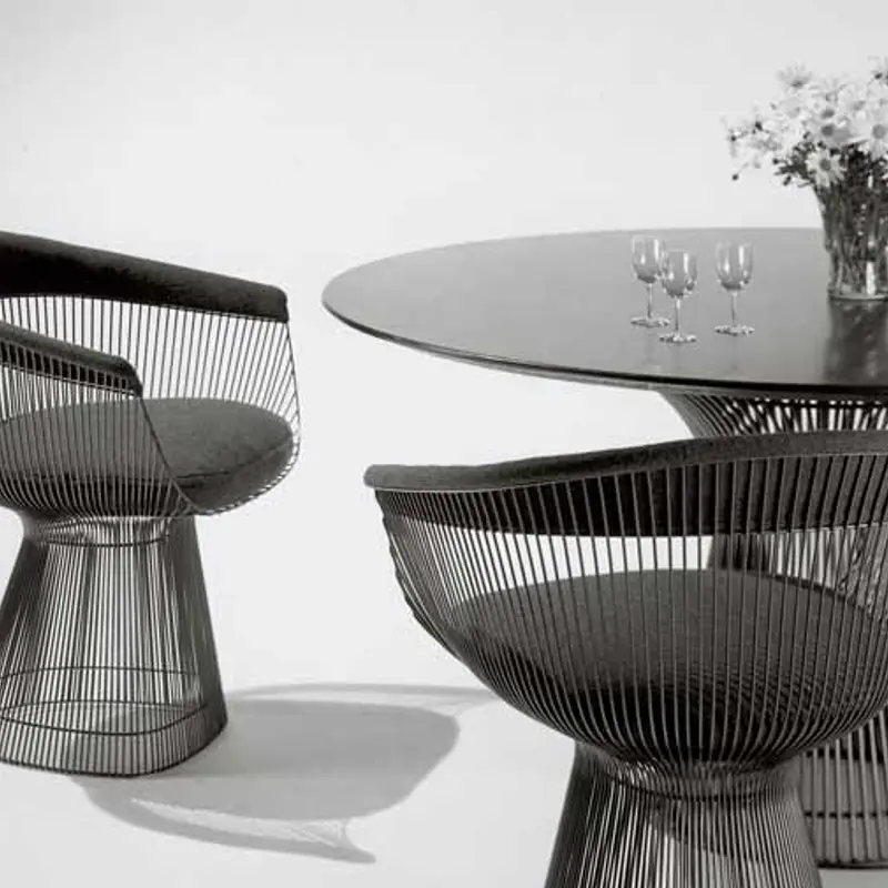 Platner Chair by Knoll in a modern interior setting