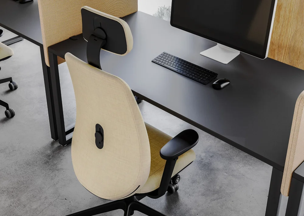 Bejot Belt task chair in a manufacturer setting
